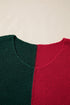 Modern Geometric Block Drop Shoulder Sweater