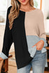 Modern Geometric Block Drop Shoulder Sweater