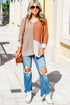 Modern Geometric Block Drop Shoulder Sweater