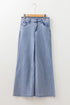 Modern High Waist Solid Button Fly Flare Jeans