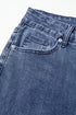 Modern High Waist Solid Button Fly Flare Jeans