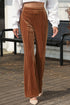 Modern High Waisted Flare Silhouette Corduroy Pants