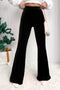 Modern High Waisted Flare Silhouette Corduroy Pants
