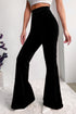 Modern High Waisted Flare Silhouette Corduroy Pants