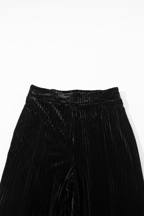 Modern High Waisted Flare Silhouette Corduroy Pants