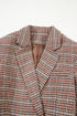 Modern Houndstooth Print Lapel Collar Blazer