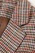 Modern Houndstooth Print Lapel Collar Blazer