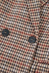 Modern Houndstooth Print Lapel Collar Blazer