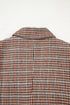 Modern Houndstooth Print Lapel Collar Blazer