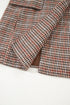 Modern Houndstooth Print Lapel Collar Blazer