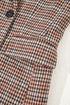 Modern Houndstooth Print Lapel Collar Blazer