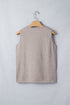 Modern Metal Star Detail V Neck Knit Sweater Vests