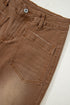 Modern Minimalist Patch Pocket Wide Leg Denim Jeans