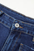 Modern Minimalist Patch Pocket Wide Leg Denim Jeans