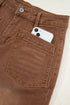 Modern Minimalist Patch Pocket Wide Leg Denim Jeans