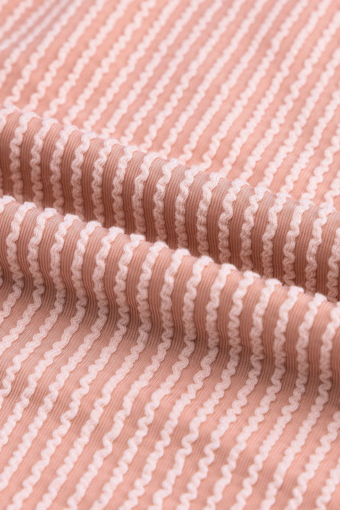 Modern Muse Ribbed Knit Color Block Long Sleeve Pullover Top