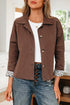 Modern Patchwork Collared Buttoned Leopard Liner Jacket