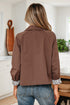 Modern Patchwork Collared Buttoned Leopard Liner Jacket