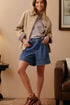Modern Plaid Liner Patchwork Single Breasted Trench Coat
