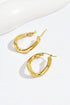 Modern Plated Three Dimensional Spiral Design Alloy Earrings