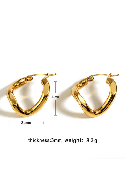 Modern Plated Three Dimensional Spiral Design Alloy Earrings