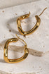 Modern Plated Three Dimensional Spiral Design Alloy Earrings