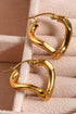 Modern Plated Three Dimensional Spiral Design Alloy Earrings