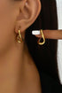 Modern Plated Three Dimensional Spiral Design Alloy Earrings