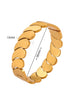 Modern Plated Titanium Steel Water Drop Bangle