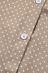 Modern Polka Dot Print Cuffed Short Sleeve Shirt