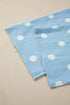 Modern Polka Dot Print Raw Hem Denim Jeans