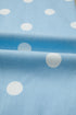 Modern Polka Dot Print Raw Hem Denim Jeans