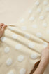 Modern Polka Dot Print Raw Hem Denim Jeans