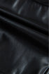 Modern PU Leather Side Slit High Waist Mini Skirt