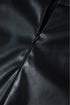 Modern PU Leather Side Slit High Waist Mini Skirt