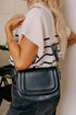 Modern Rectangular Faux Leather Flap Shoulder Bag