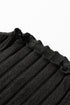 Modern Ribbed Knit Belted Patchwork Flared Mini Dress
