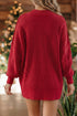 Modern Ribbed Knit Stand Neck Long Sleeve Sweater