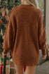 Modern Ribbed Knit Stand Neck Long Sleeve Sweater