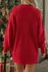 Modern Ribbed Knit Stand Neck Long Sleeve Sweater