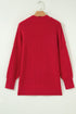 Modern Ribbed Knit Stand Neck Long Sleeve Sweater