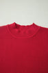 Modern Ribbed Knit Stand Neck Long Sleeve Sweater
