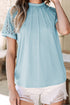 Modern Seamed Detail Lace Raglan Sleeve Tee