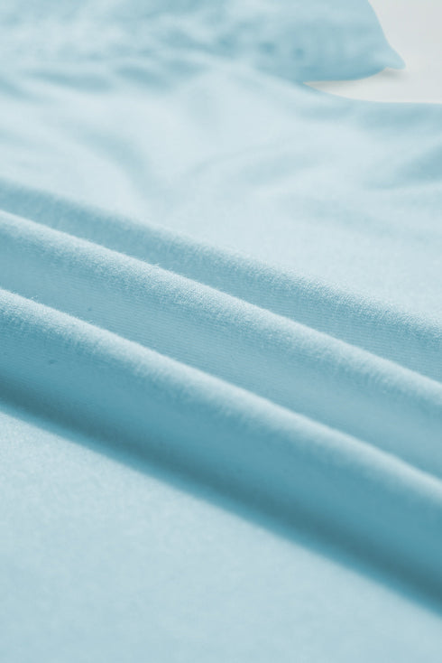 Modern Seamed Detail Lace Raglan Sleeve Tee