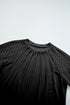 Modern Seamed Detail Lace Raglan Sleeve Tee