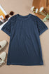 Modern Seamed Detail Lace Raglan Sleeve Tee