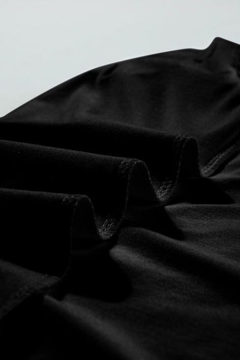 Modern Seamed Detail Lace Raglan Sleeve Tee
