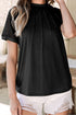 Modern Seamed Detail Lace Raglan Sleeve Tee