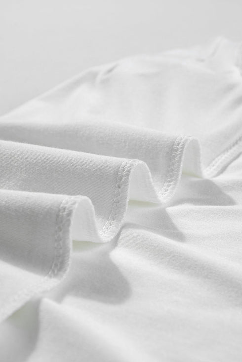 Modern Seamed Detail Lace Raglan Sleeve Tee