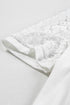 Modern Seamed Detail Lace Raglan Sleeve Tee